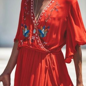 VICI Collection Embroidered Maxi Dress
